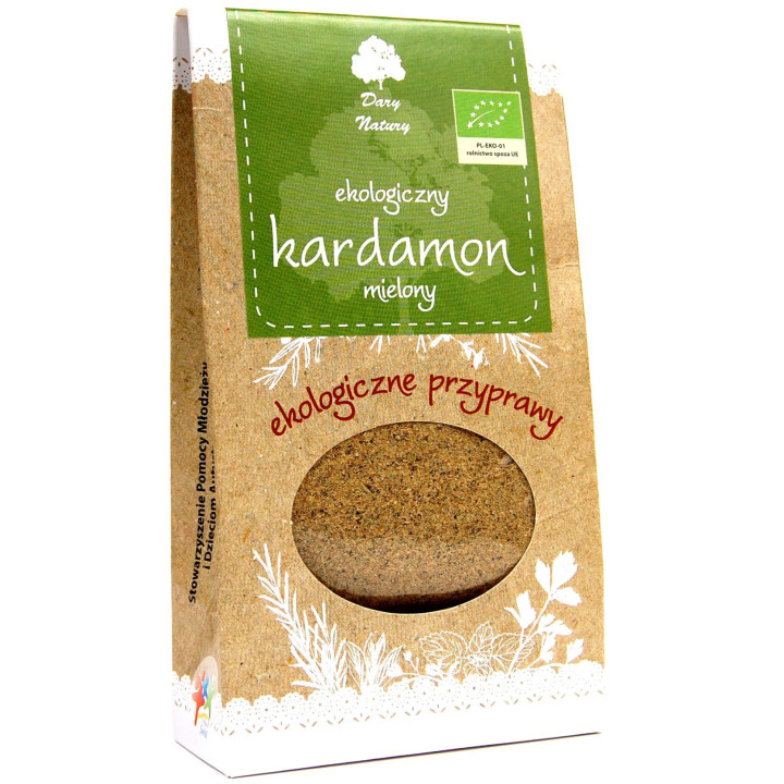 Kardamon Mielony BIO 50 g - Dary Natury - Ekochatka