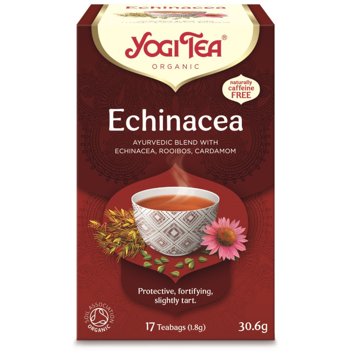 Herbatka Echinacea z Jeżowką BIO 30,6 g - Yogi Tea - Ekochatka