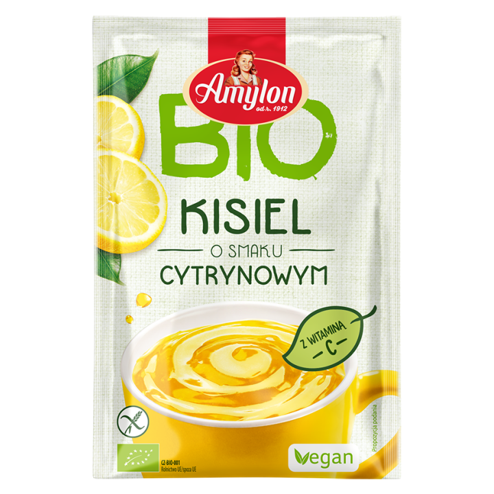 Kisiel Instant Cytrynowy Bezglutenowy BIO 30 g - Amylon - Ekochatka