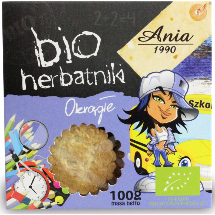 Herbatniki Okrągłe BIO 100 g - Bio Ania - Ekochatka