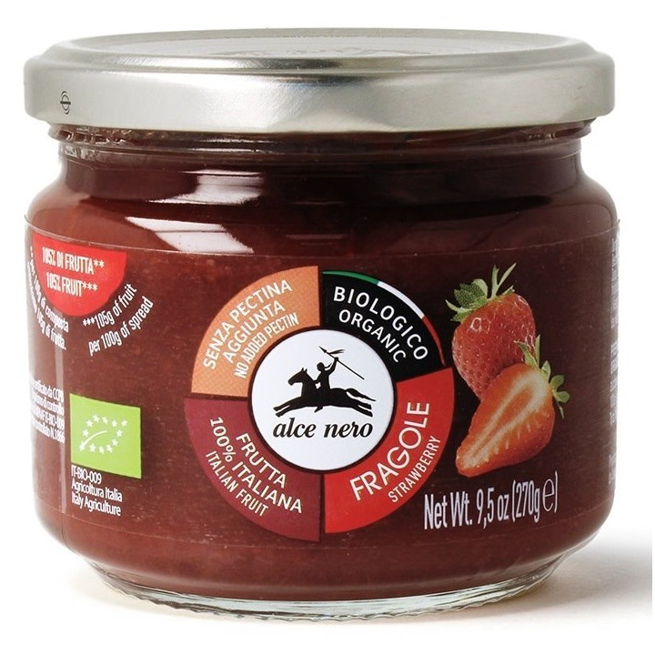Mus Truskawkowy BIO 270 g - Alce Nero - Ekochatka