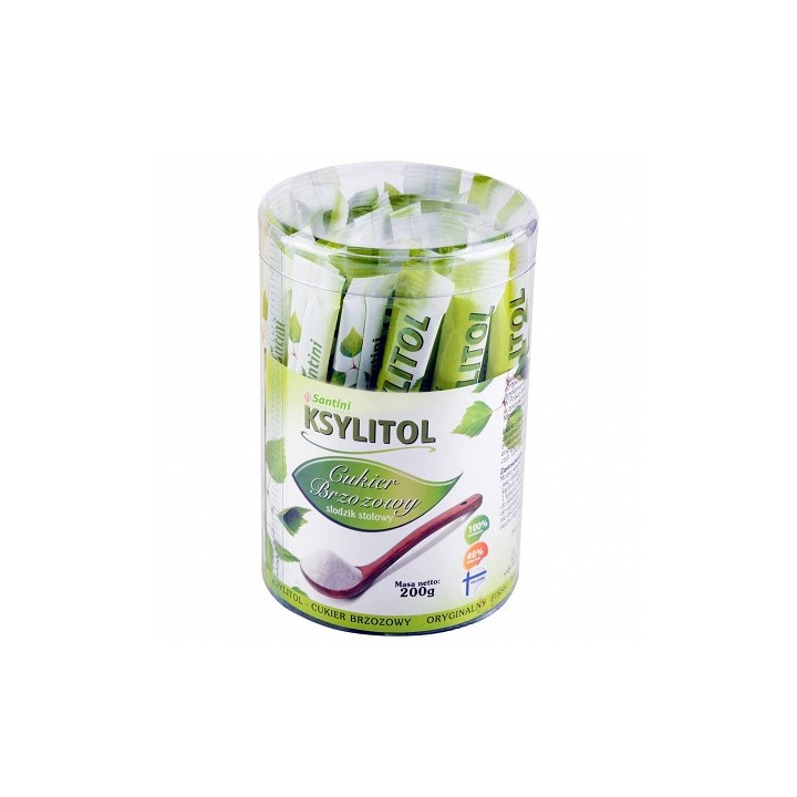 Ksylitol Fiński w Saszetkach 40 x 5 g 200 g - Santini - Ekochatka