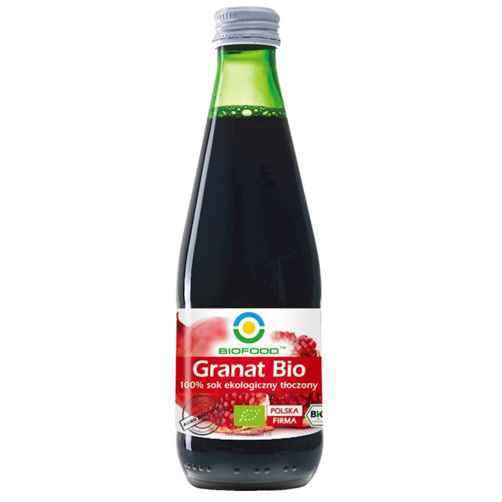 Sok z Granatu NFC Bezglutenowy BIO 300 ml - Biofood - Ekochatka