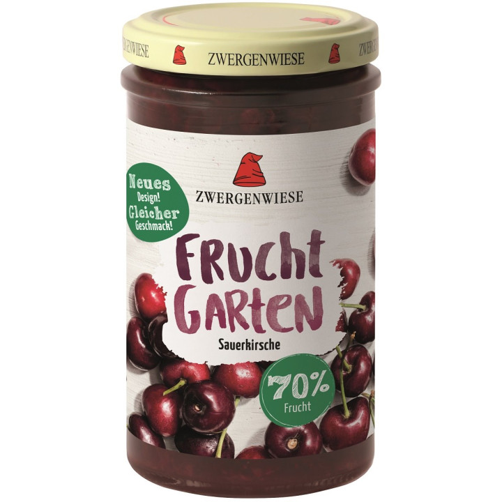Mus Wiśniowy 70% Owoców Bezglutenowy BIO 225 g - Zwergenwiese - Ekocha