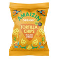 Chipsy Tortilla Kukurydziane Serowe Bezglutenowe BIO 150 g - Amaizin