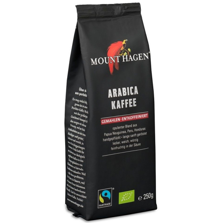 Kawa Mielona Bezkofeinowa Arabica 100% Fair Trade BIO 250 g - Mount Ha