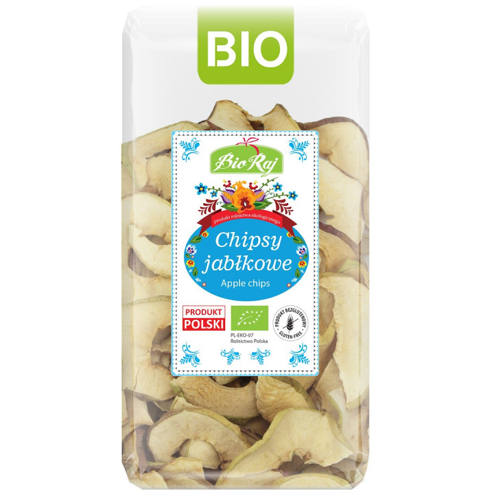 Chipsy Jabłkowe Bezglutenowe BIO 50 g - Bio Raj - Ekochatka