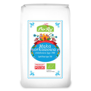 Mąka Orkiszowa Chlebowa Typ 700 Polska BIO 500 g - Bio Raj - Ekochatka