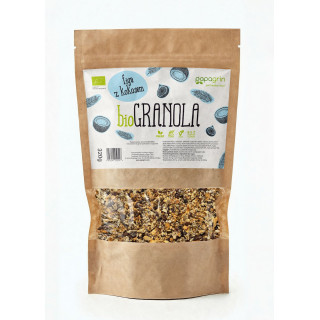 Granola Figa z Kokosem Bezglutenowa BIO 320 g - Papagrin - Ekochatka