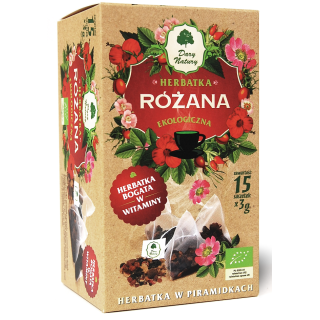 Herbatka Rozana z Owocami Rozy w Piramidkach BIO 45 g - Dary Natury - 