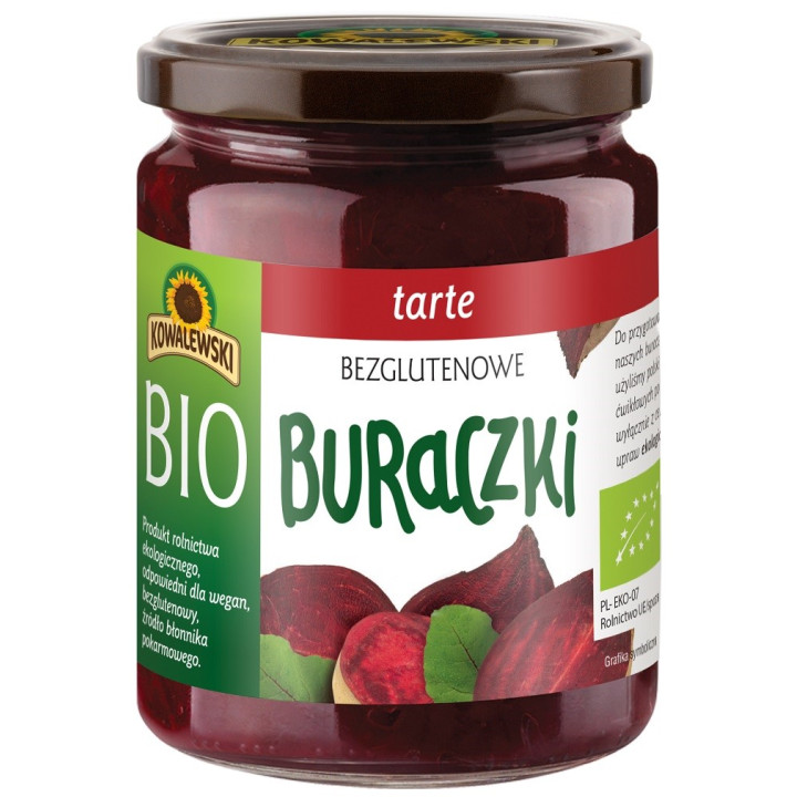 Buraczki Tarte Bezglutenowe BIO 480 g - Kowalewski - Ekochatka