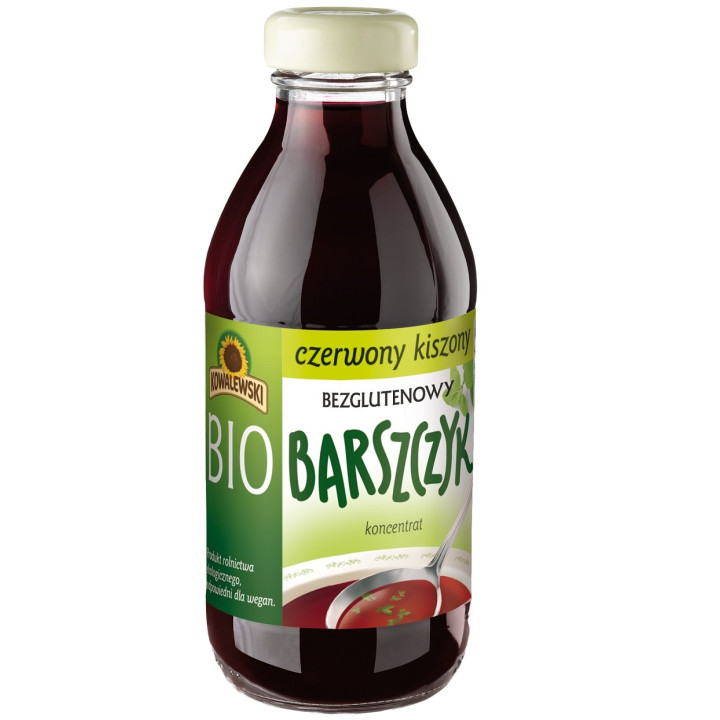 Barszcz Czerwony Kiszony Koncentrat Bezglutenowy BIO 320 ml - Kowalews