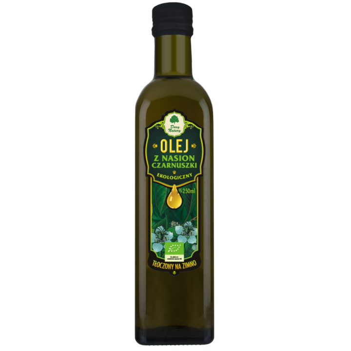 Olej z Czarnuszki Tłoczony na Zimno BIO 250 ml - Dary Natury - Ekochat