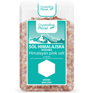Sól Himalajska Różowa Grubo Mielona 600 g - Crystalline Planet - Ekoch