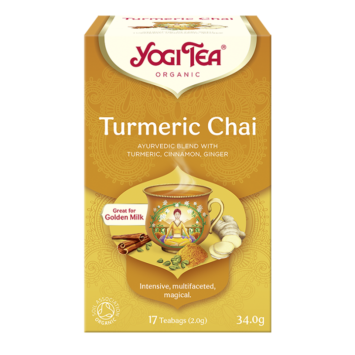 Herbatka Złoty Chai z Kurkumą BIO 34 g - Yogi Tea - Ekochatka