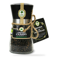 Pieprz Czarny Ziarnisty w Młynku BIO 90 g - Dary Natury