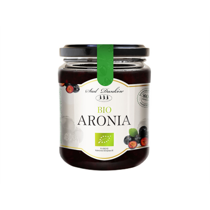Mus z Aronii 80% Owoców BIO 260 g - Sad Danków - Ekochatka