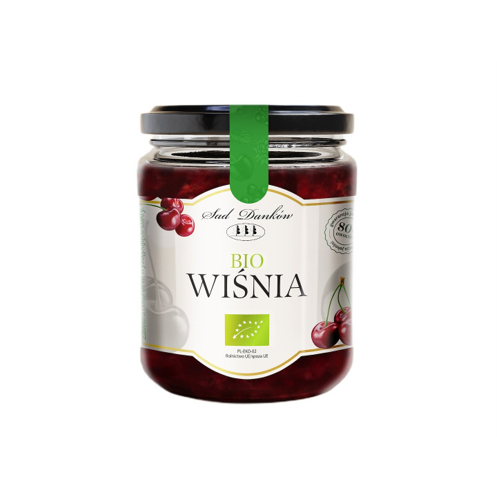 Mus Wiśniowy 80% BIO 260 g - Sad Danków - Ekochatka