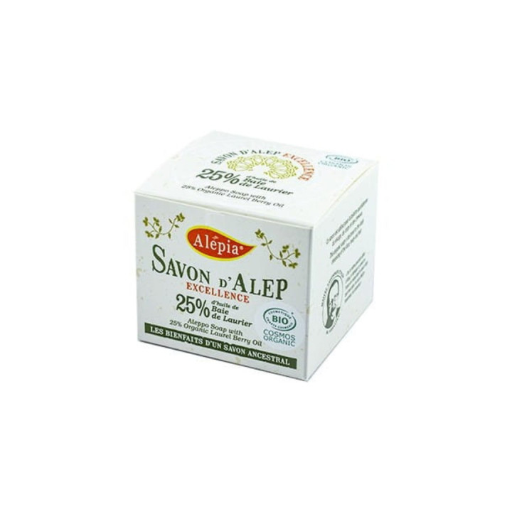 Mydło z Aleppo Oliwkowe z Olejem Laurowym 25% ECO 190 g - Alepia - Eko