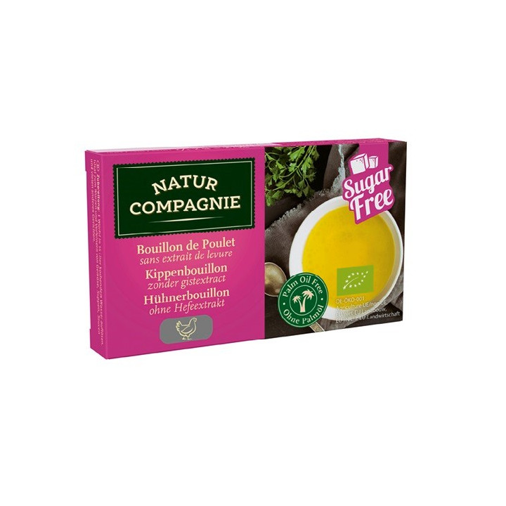 Bulion Drobiowy w Kostkach bez Cukru i Drożdży BIO 80 g - Natur Compag