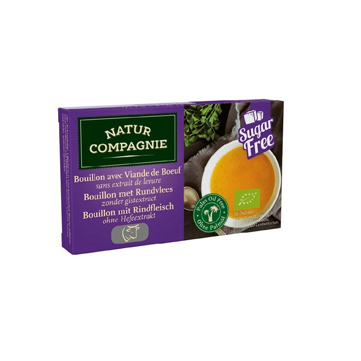 Bulion Wołowy w Kostkach bez Cukru i Drożdży BIO 80 g - Natur Compagni