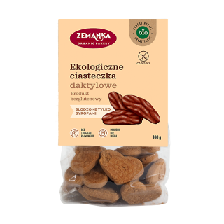 Ciastka Daktylowe Bezglutenowe BIO 100 g - Zemanka - Ekochatka
