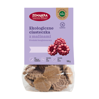 Ciastka Malinowe Bezglutenowe BIO 100 g - Zemanka - Ekochatka