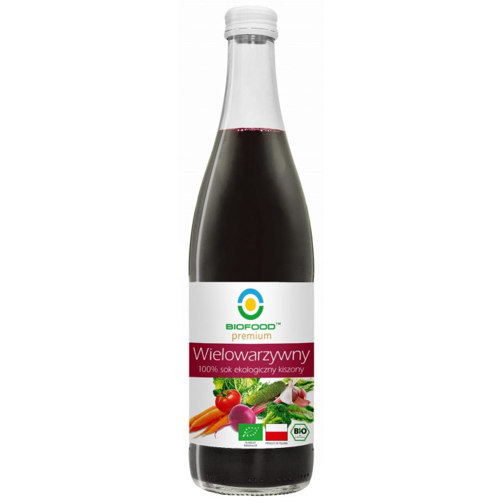 Sok Wielowarzywny Kiszony NFC Bezglutenowy BIO 500 ml - Biofood - Ekoc