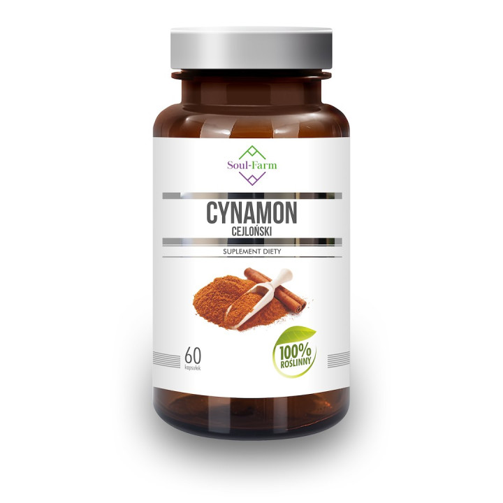Cynamon Cejloński Ekstrakt 400 mg 60 Kapsułek - Soul Farm - Ekochatka