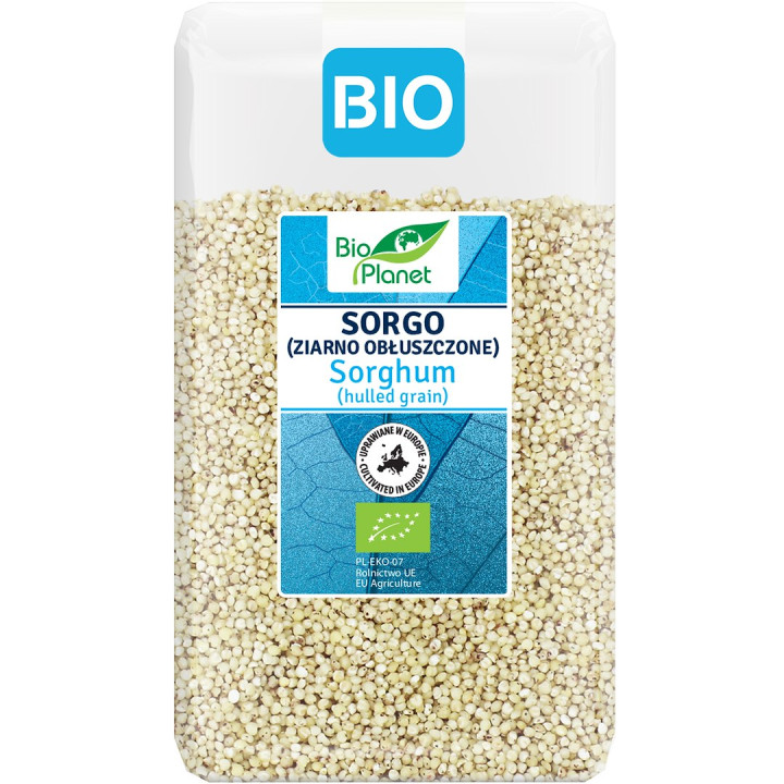 Sorgo Ziarno Obłuszczone BIO 1 kg - Bio Planet - Ekochatka