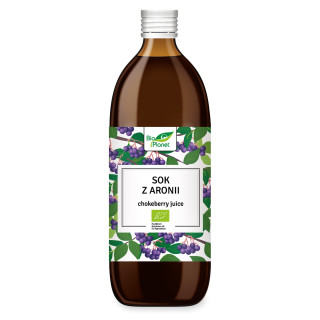 Sok z Aronii NFC Tłoczony BIO 500 ml - Bio Planet - Ekochatka