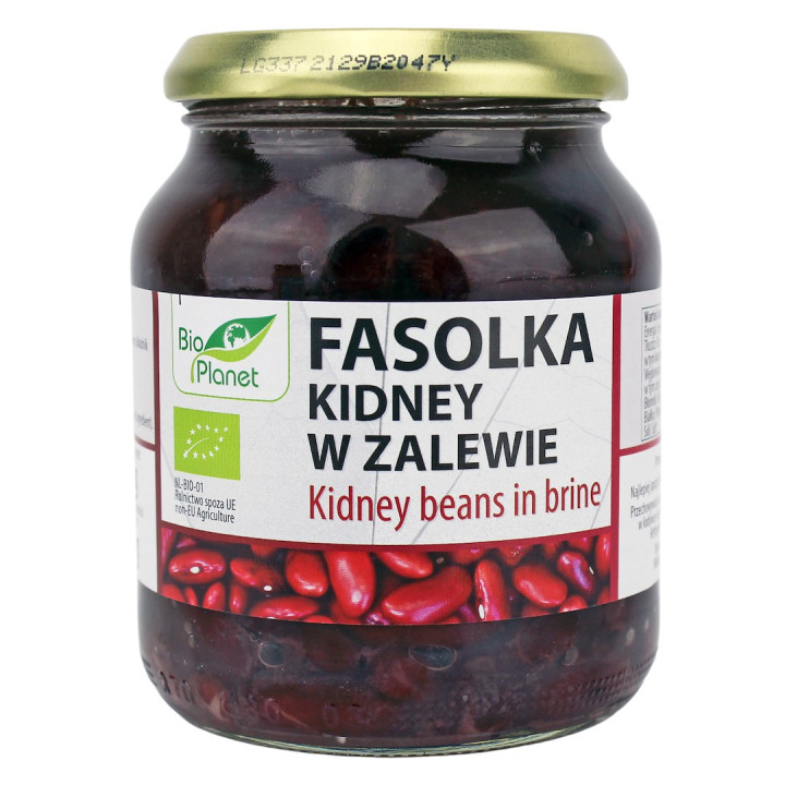 Fasolka Czerwona Kidney w Zalewie BIO 360 g - Bio Planet - Ekochatka