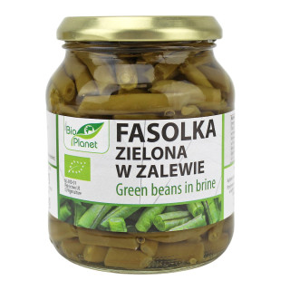 Fasolka Szparagowa Zielona w Zalewie BIO 340 g - Bio Planet - Ekochatk