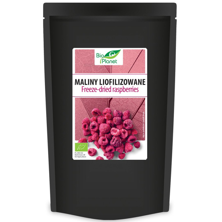 Maliny Liofilizowane BIO 30 g - Bio Planet - Ekochatka