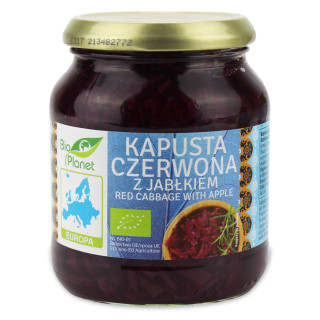 Kapusta Czerwona z Jabłkiem BIO 340 g - Bio Planet - Ekochatka
