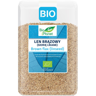 Siemię Lniane Brązowe BIO 2 kg - Bio Planet - Ekochatka