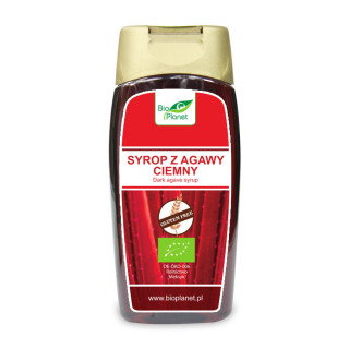 Syrop z Agawy Ciemny Bezglutenowy BIO 350 g - Bio Planet - Ekochatka