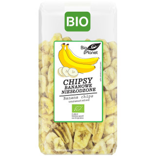 Chipsy Bananowe Niesłodzone BIO 350 g - Bio Planet - Ekochatka