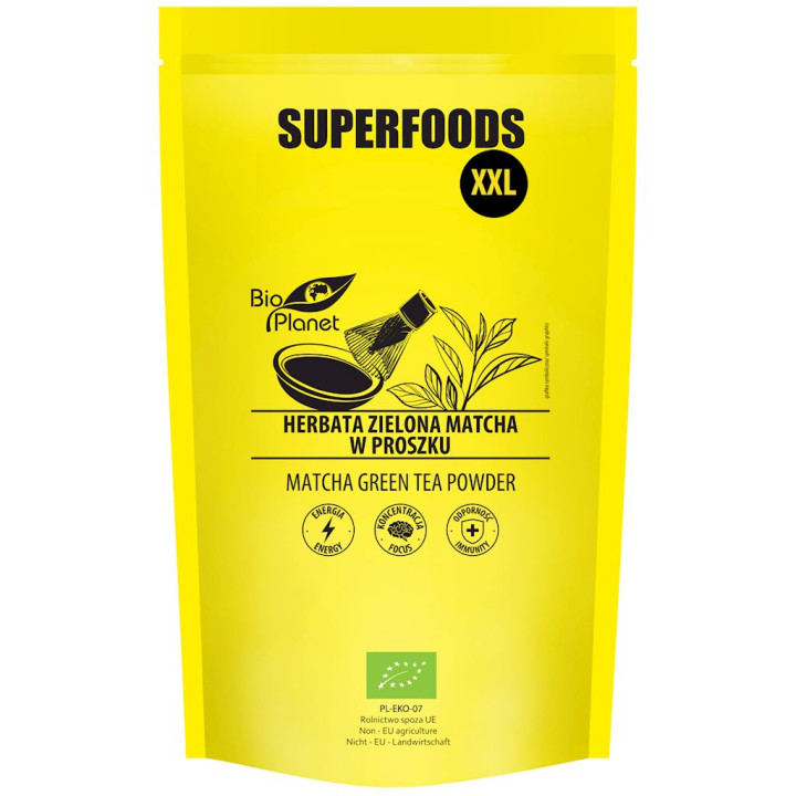Herbata Zielona Matcha w Proszku BIO 500 g - Bio Planet - Ekochatka