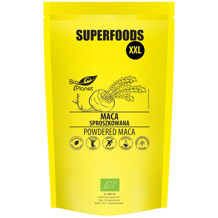 Maca Sproszkowana BIO 750 g - Bio Planet - Ekochatka