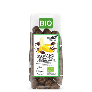 Banany w Surowej Czekoladzie BIO 100 g - Bio Planet - Ekochatka