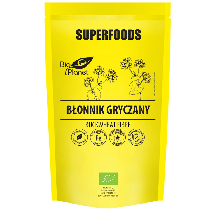Błonnik Gryczany BIO 200 g - Bio Planet - Ekochatka