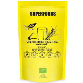 Sok z Młodego Jęczmienia Sproszkowany BIO 150 g - Bio Planet - Ekochat