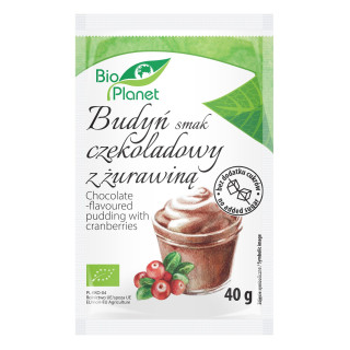 Budyń Czekoladowy z Żurawiną BIO 40 g - Bio Planet - Ekochatka