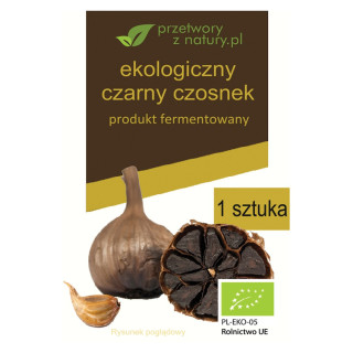 Czarny Czosnek Bezglutenowy BIO 1 szt. - Przetwory z Natury - Ekochatk