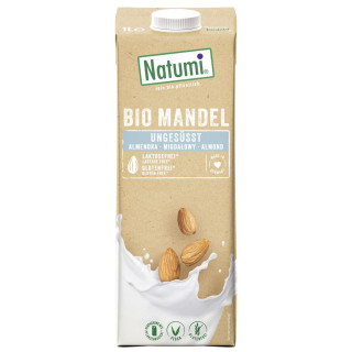 Napój Migdałowy Bezglutenowy bez Cukru BIO 1 l - Natumi - Ekochatka