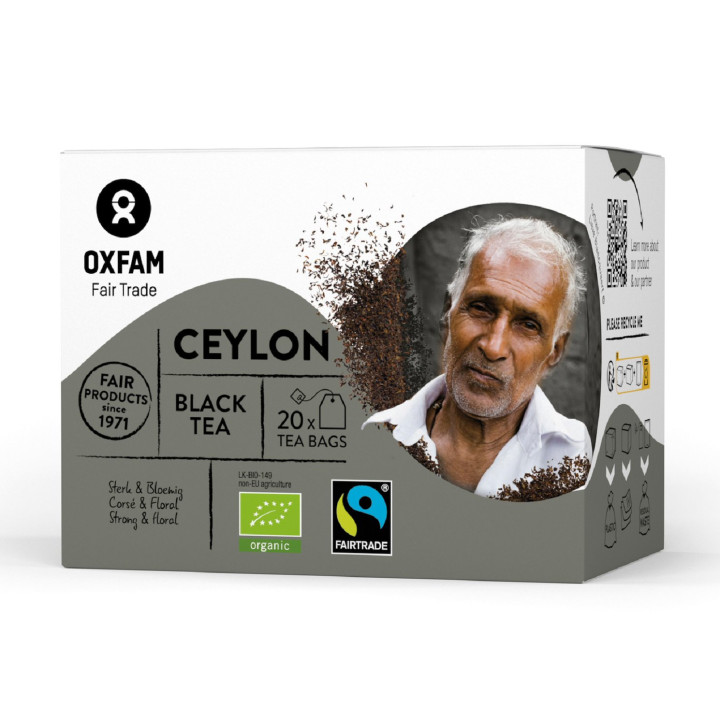 Herbata Czarna Cejlońska Fair Trade BIO 36 g - Oxfam - Ekochatka