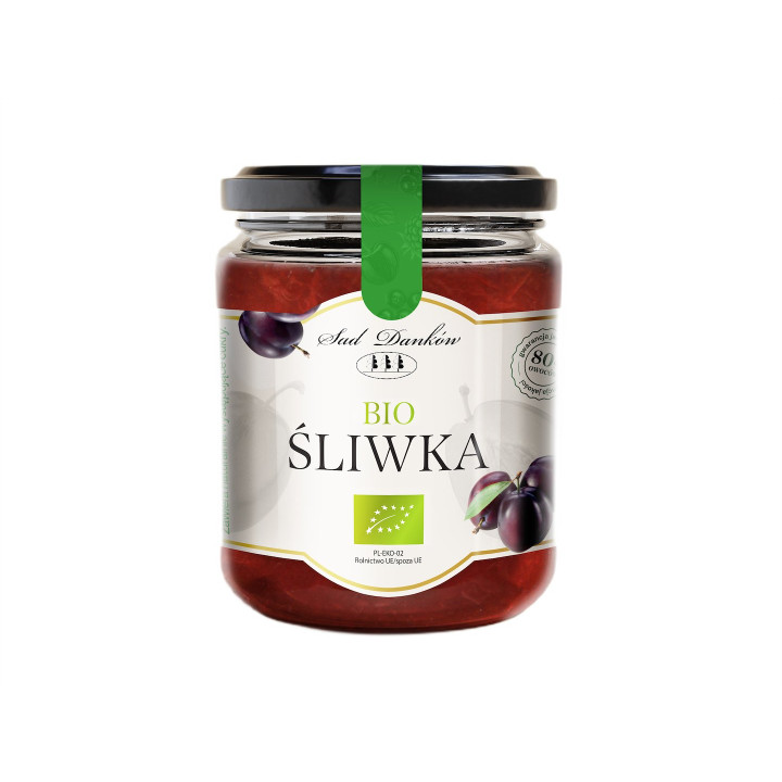 Mus Śliwkowy 80% Owoców BIO 260 g - Sad Danków - Ekochatka