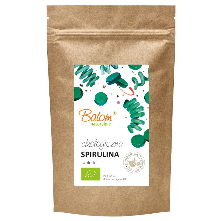 Spirulina BIO 400 mg 625 Tabletek - Batom - Ekochatka