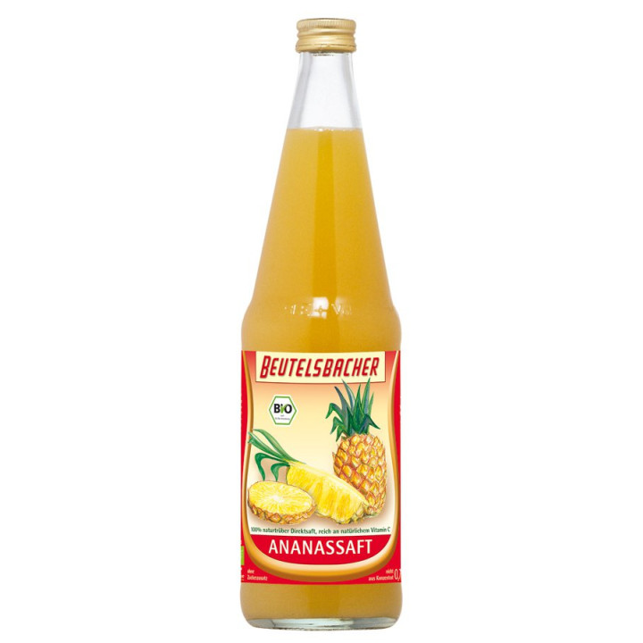 Sok Ananasowy Tłoczony NFC BIO 700 ml - Beutelsbacher - Ekochatka